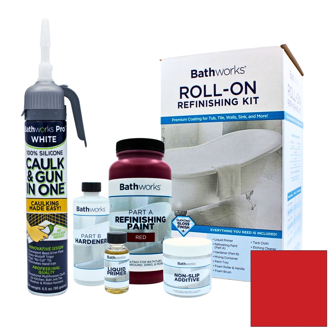 Roll-On Kit with Non-Slip and Caulk &amp; Gun in One