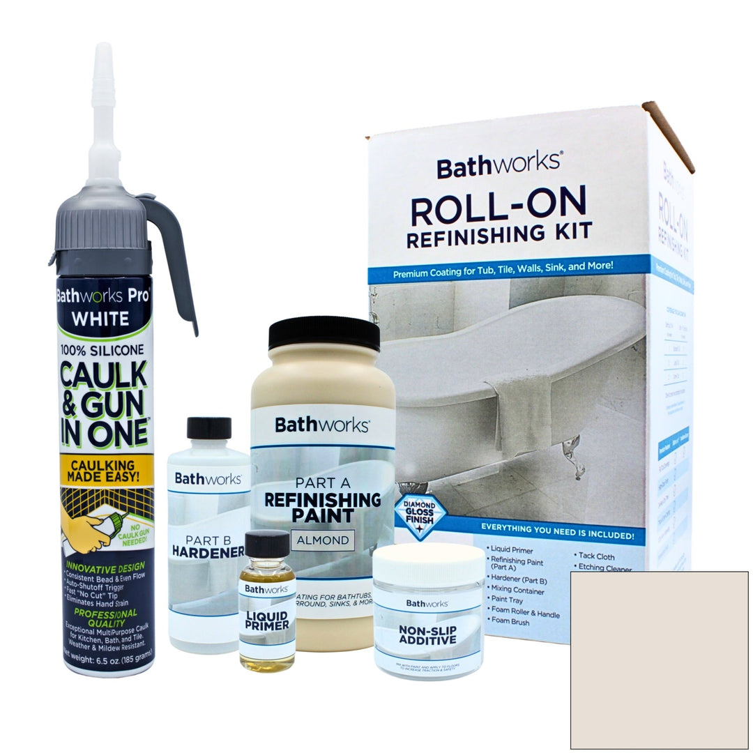 Roll-On Kit with Non-Slip and Caulk &amp; Gun in One