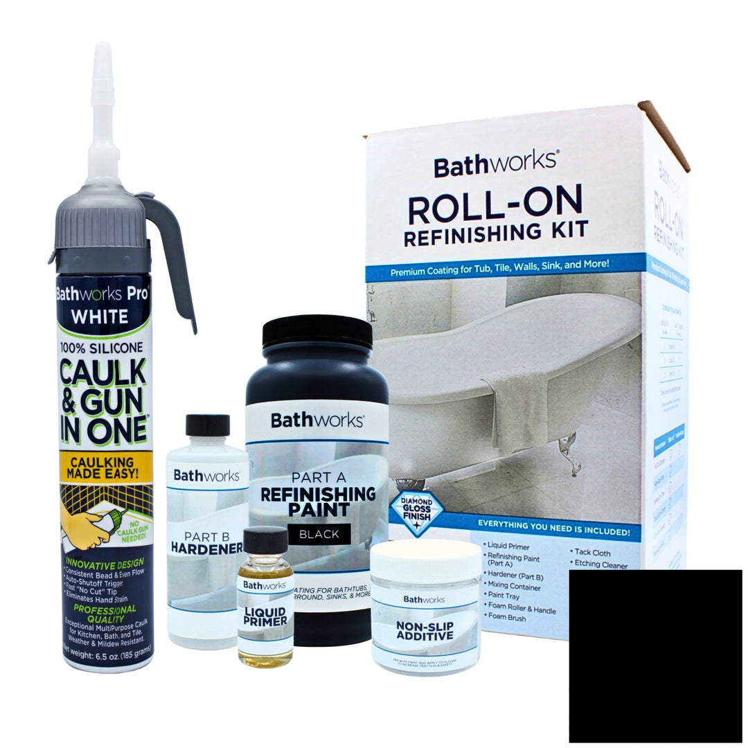 Roll-On Kit with Non-Slip and Caulk &amp; Gun in One