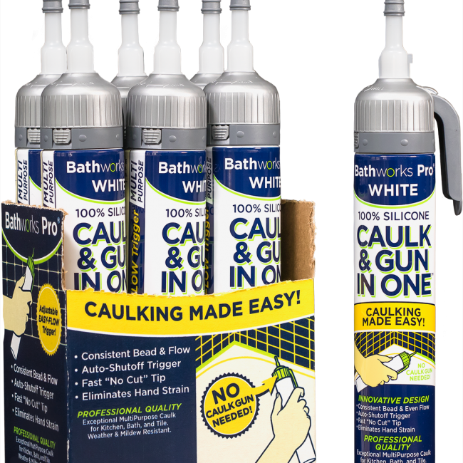 Caulk & Gun In One (Single Pack) Bathworks®